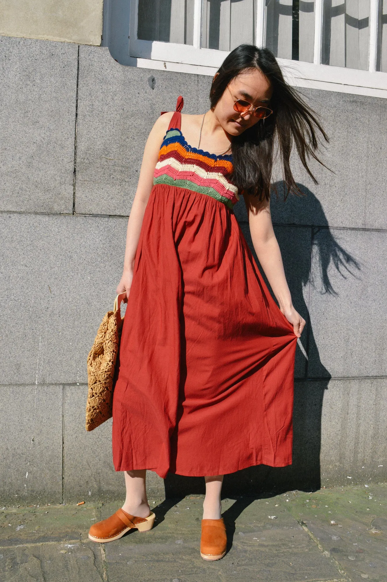 Leon & Harper Ricq Crochet Tomato Dress