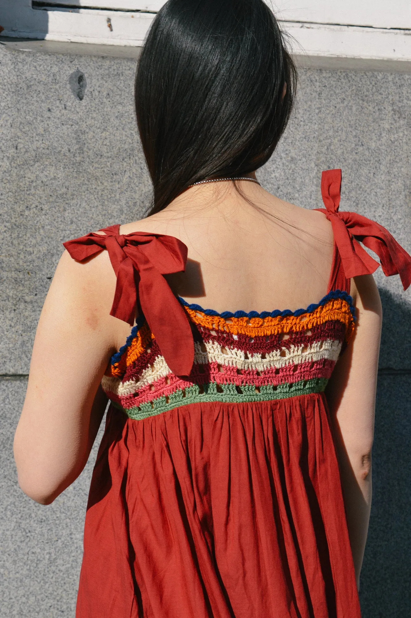 Leon & Harper Ricq Crochet Tomato Dress
