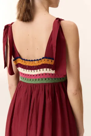 Leon & Harper Ricq Crochet Tomato Dress