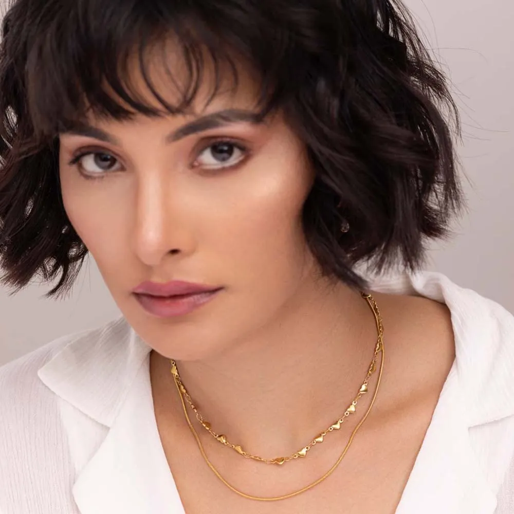 Love Embrace Two Layered Necklace