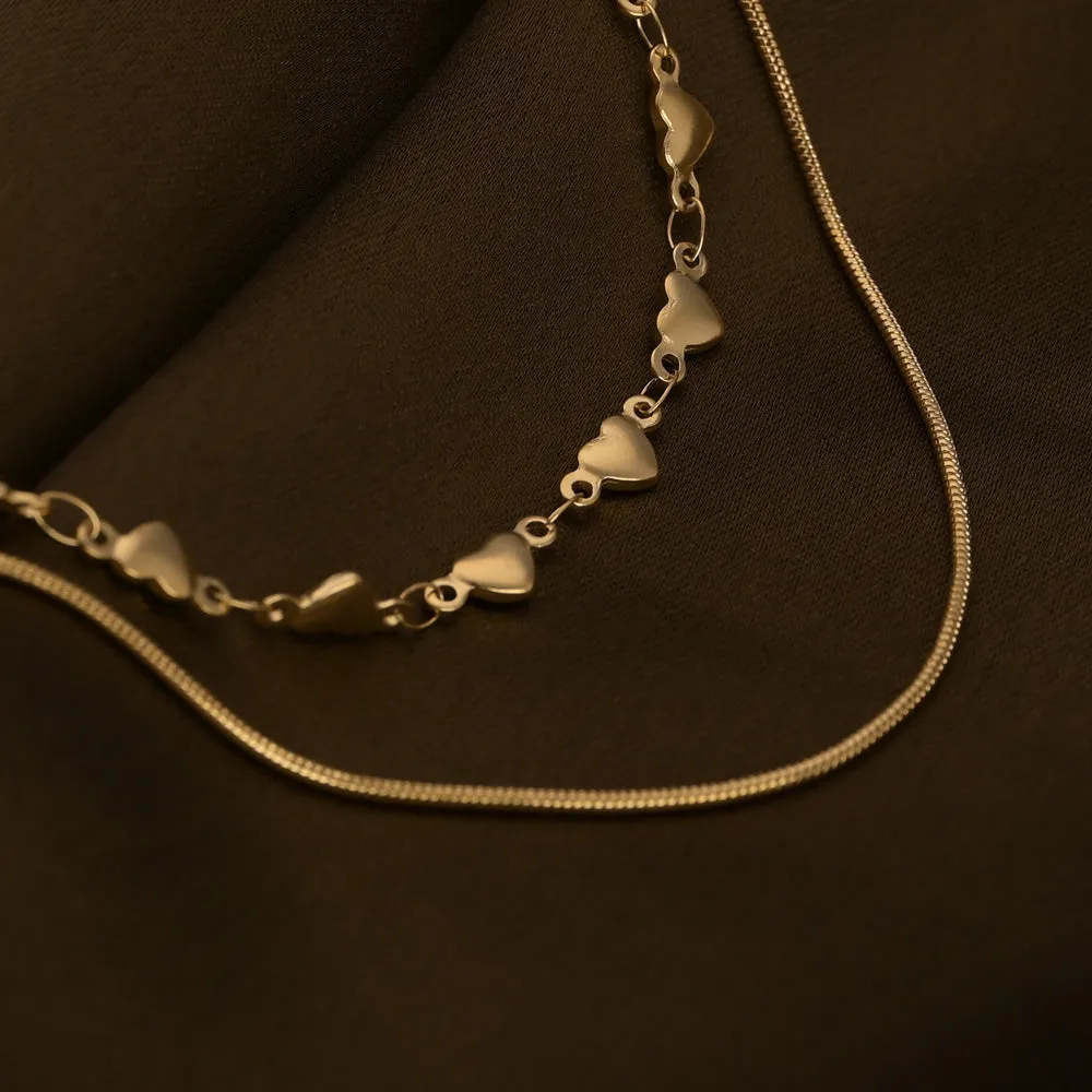 Love Embrace Two Layered Necklace