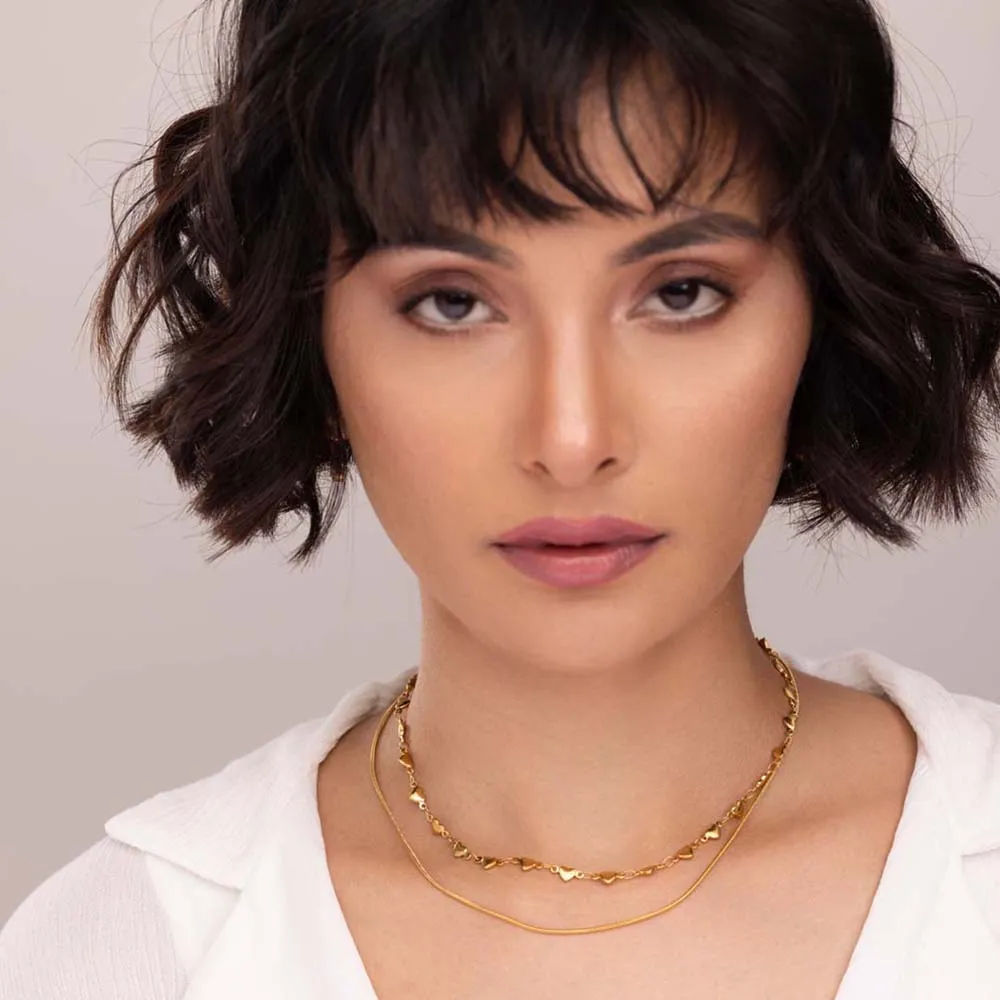 Love Embrace Two Layered Necklace