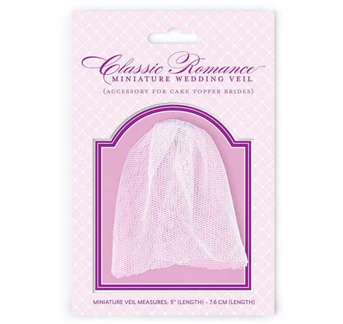 Miniature Cake Top Bridal Veil