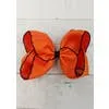 Orange with Black Moonstitch Bow
