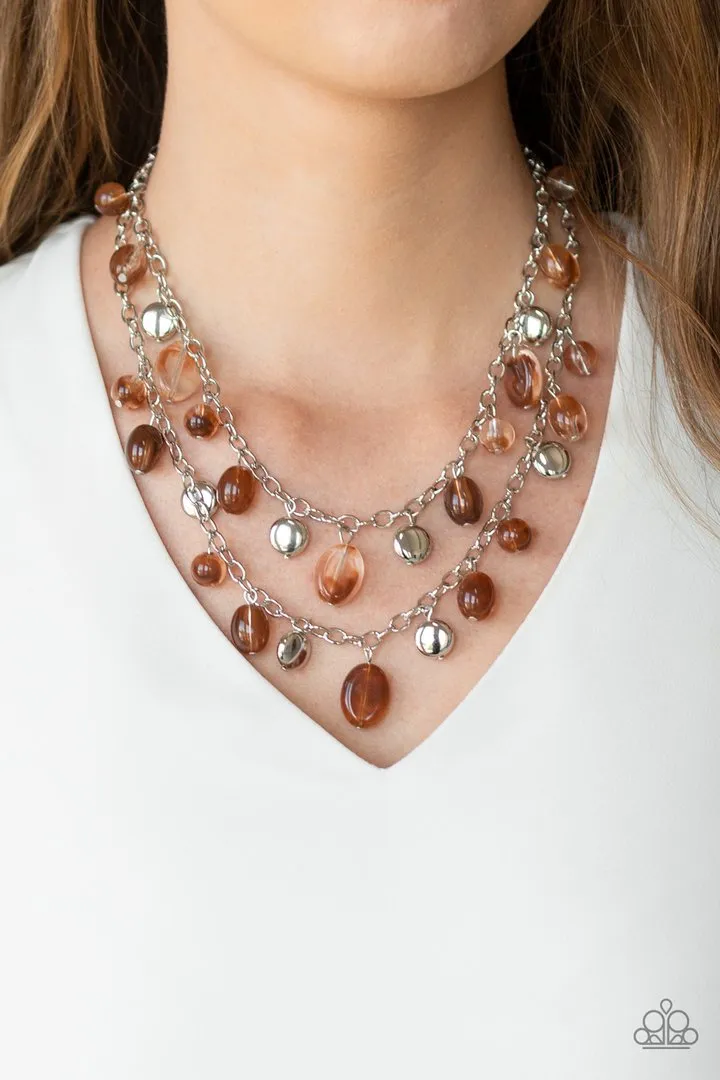 Paparazzi Rainbow Shine - Brown Necklace