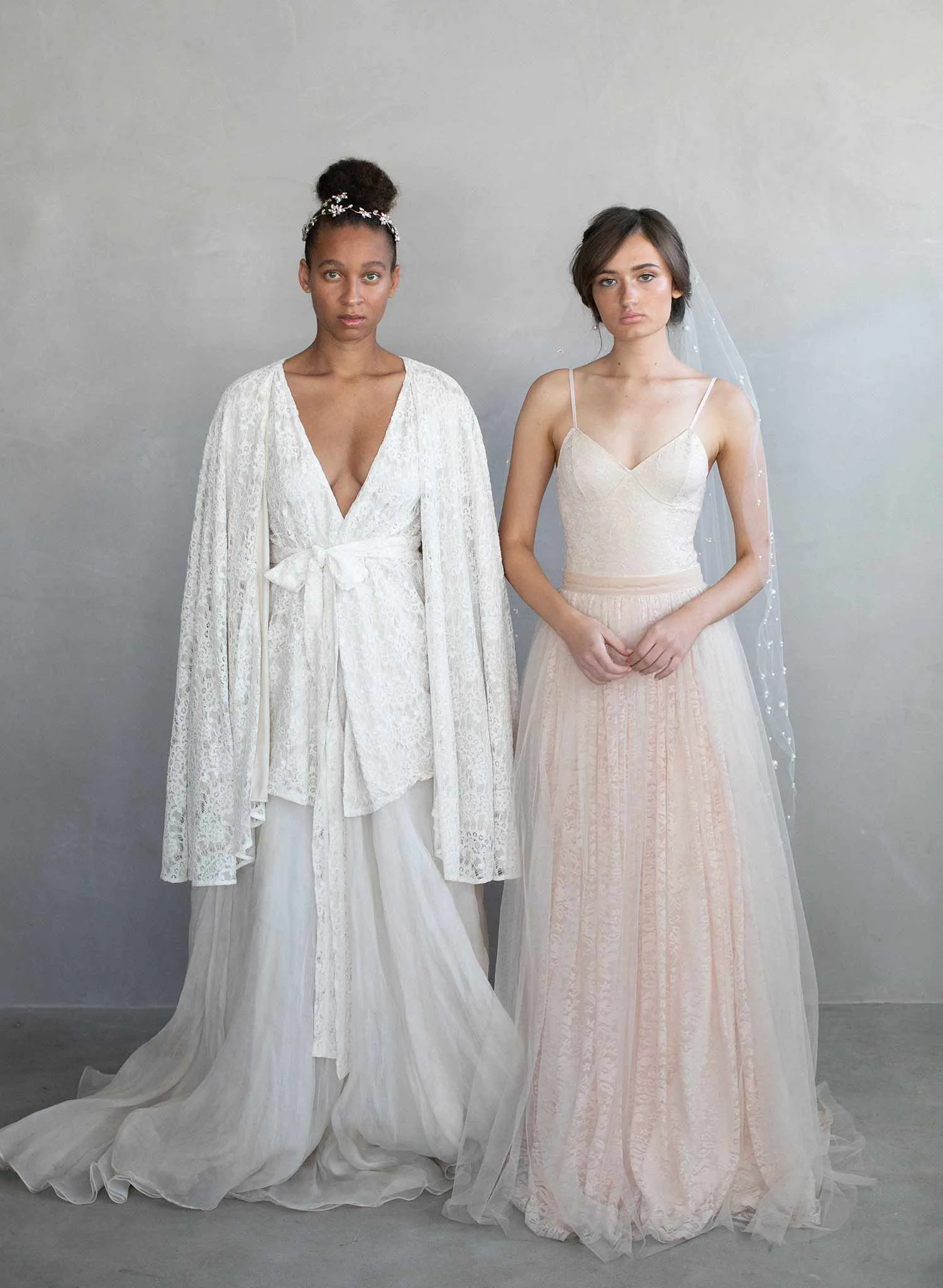 Pearl chapel train veil - Style #968