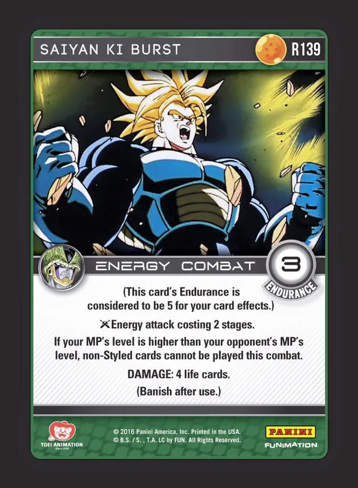 R139 Saiyan Ki Burst