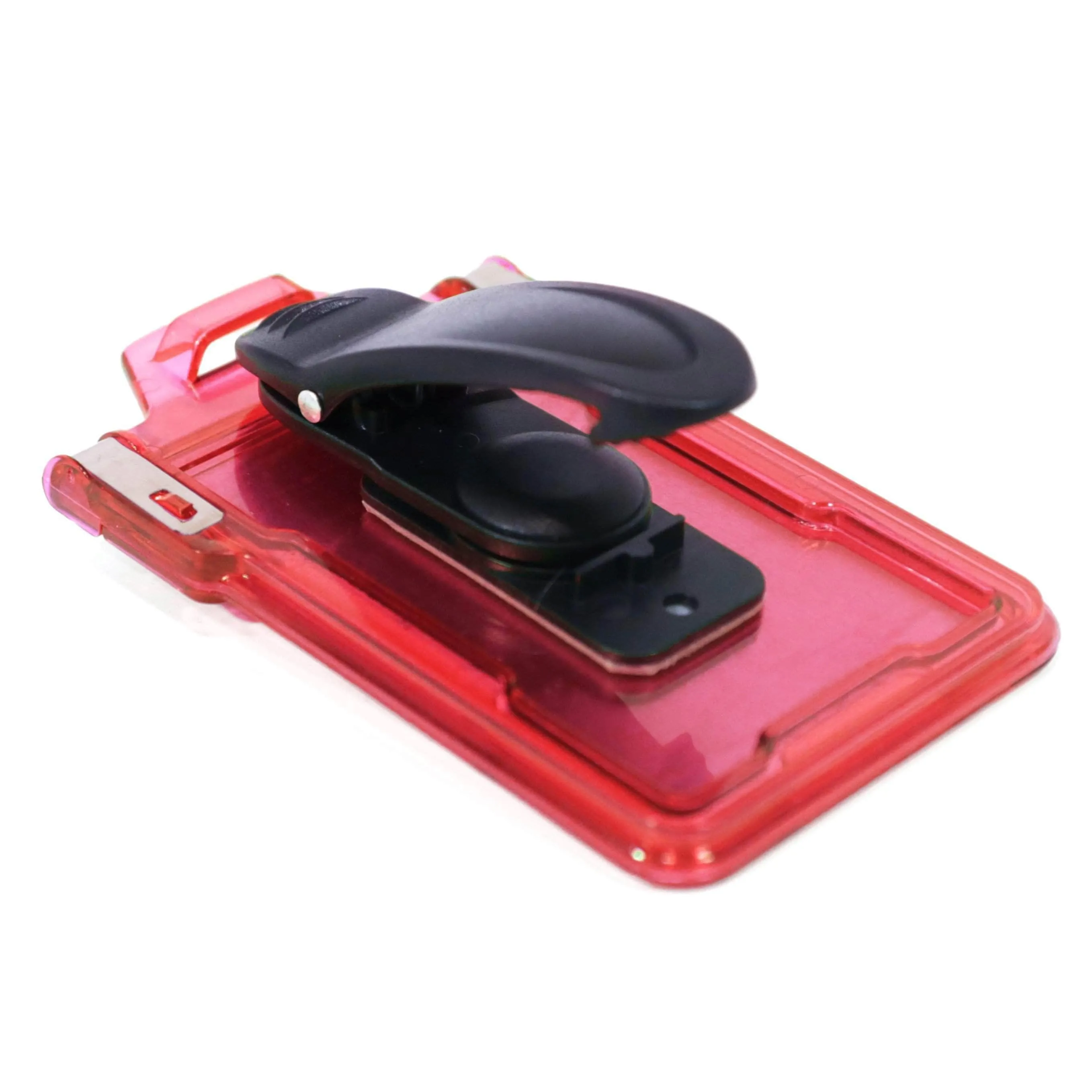 Secure Badge Holder Classic Vertical 1 ID Card Holder With Belt Clip