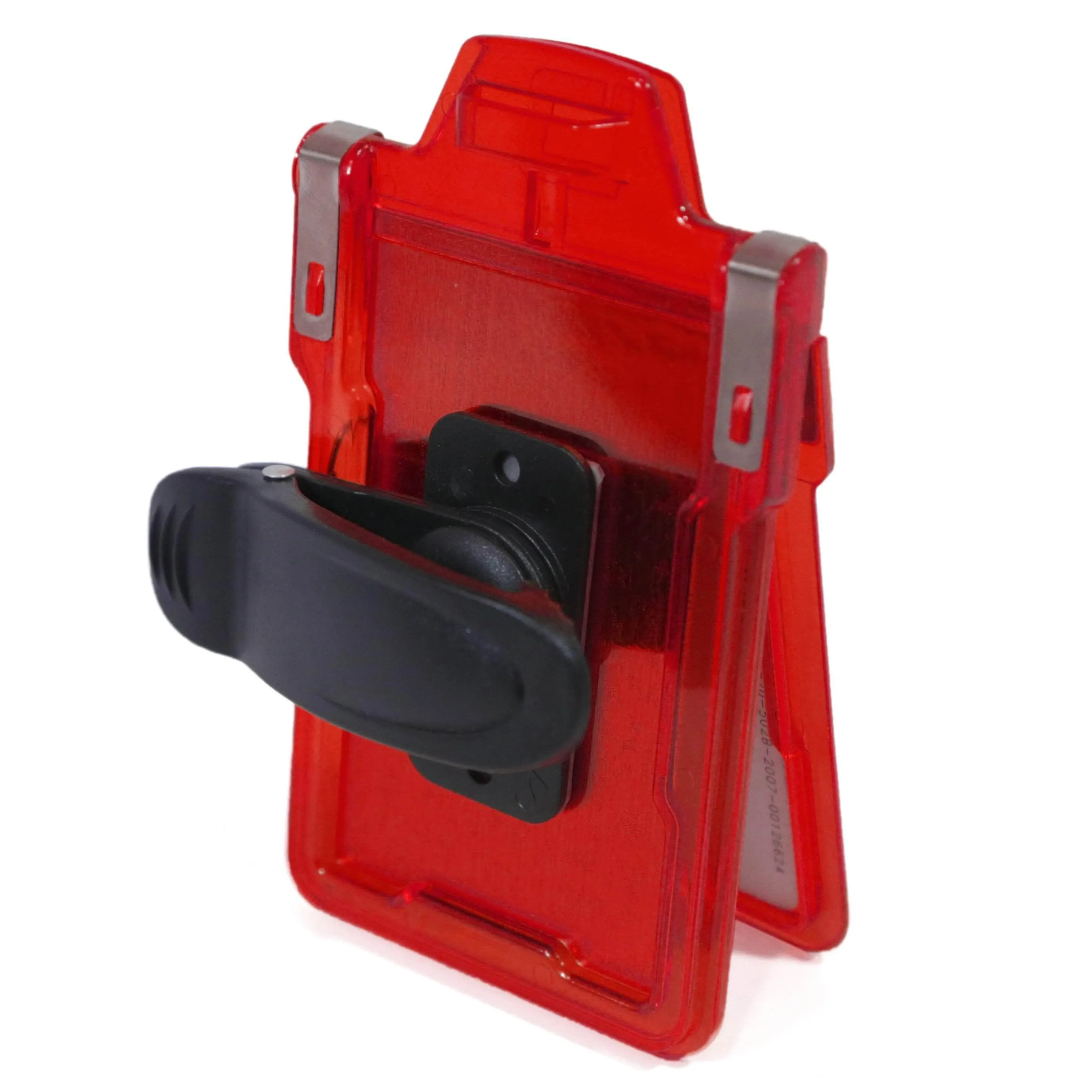 Secure Badge Holder Classic Vertical 1 ID Card Holder With Belt Clip