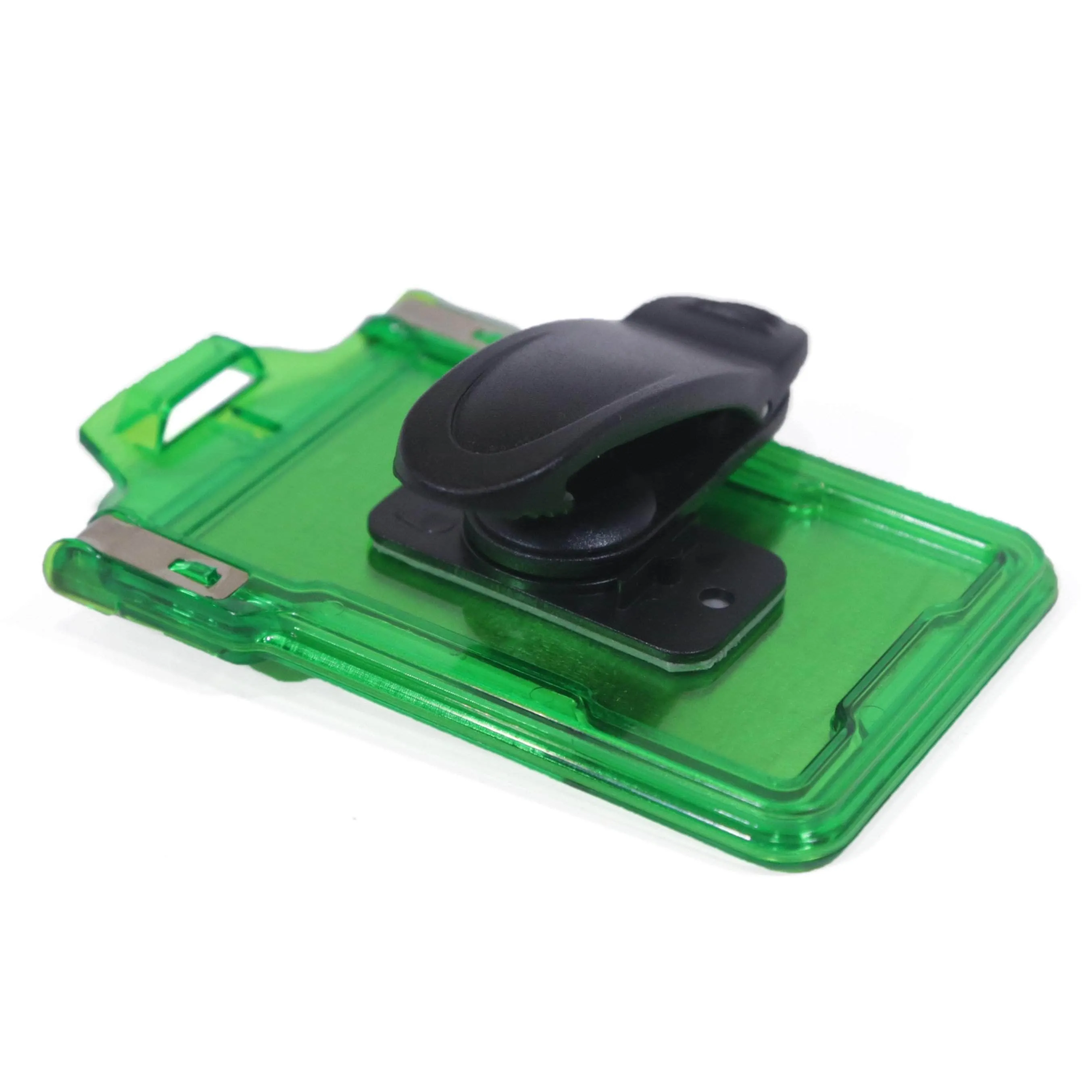 Secure Badge Holder Classic Vertical 1 ID Card Holder With Belt Clip