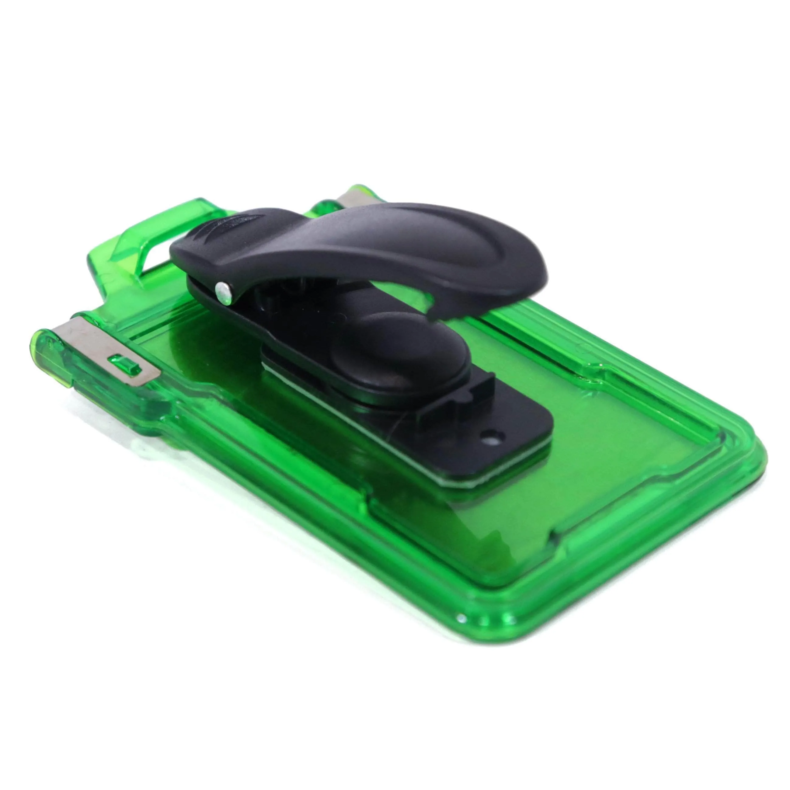 Secure Badge Holder Classic Vertical 1 ID Card Holder With Belt Clip
