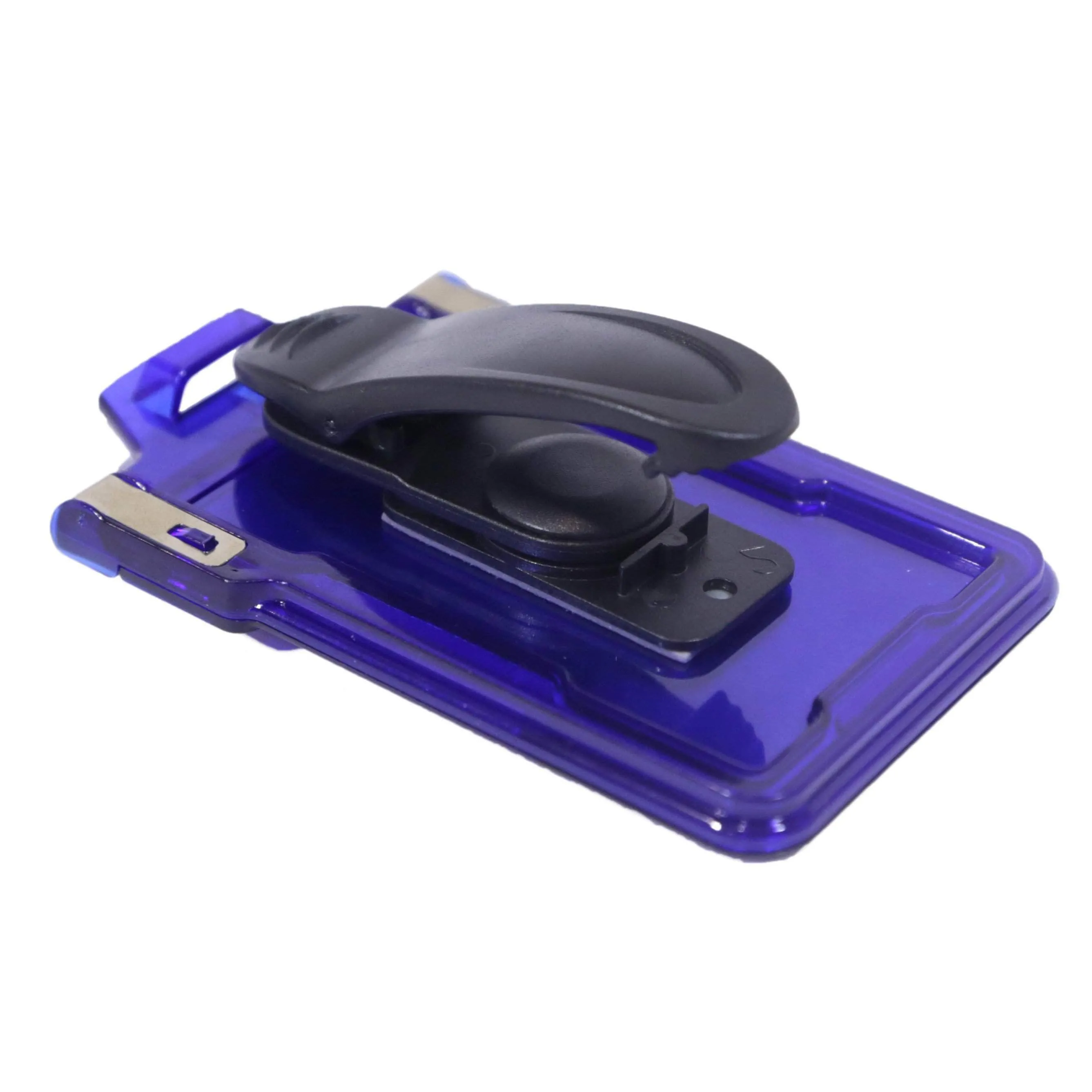 Secure Badge Holder Classic Vertical 1 ID Card Holder With Belt Clip