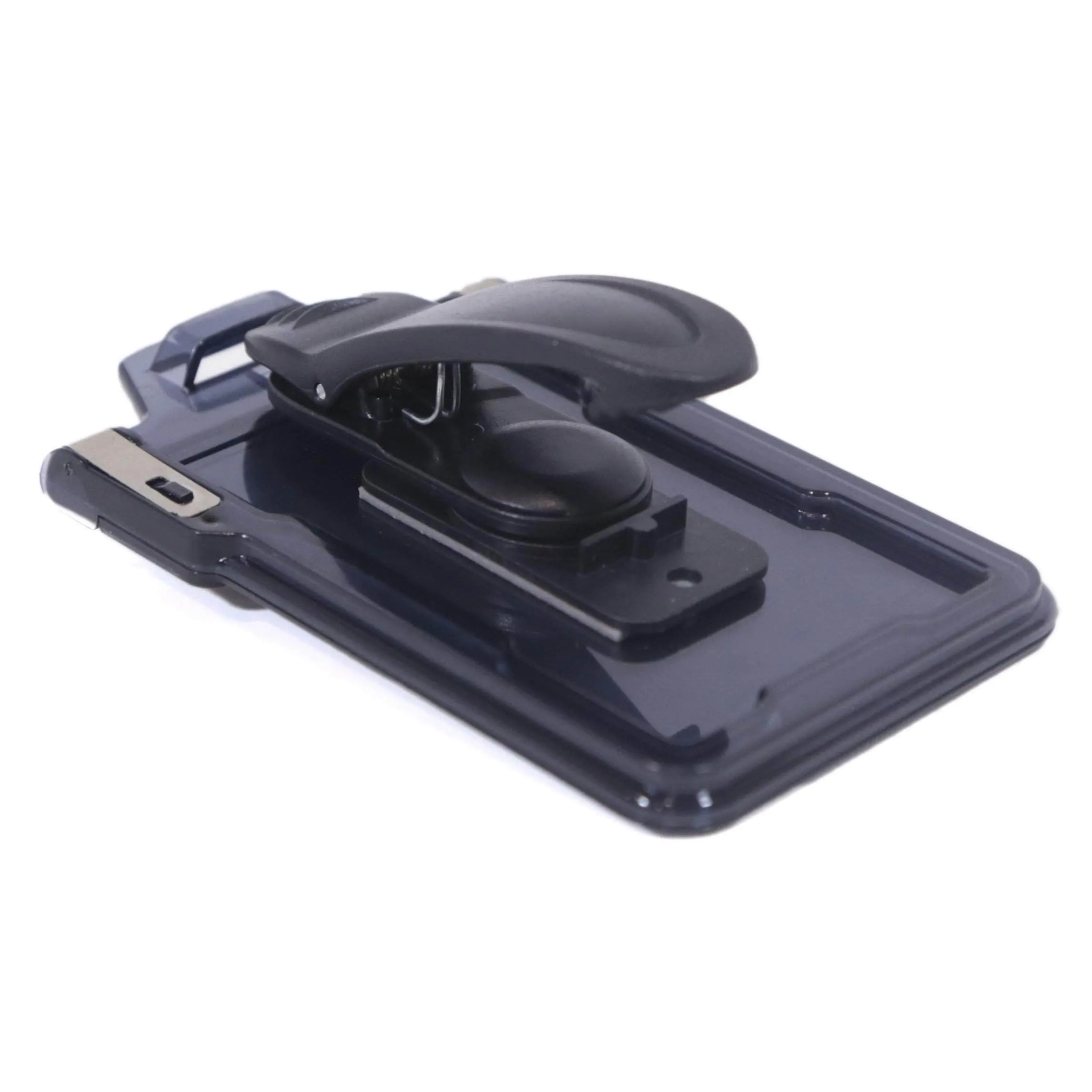 Secure Badge Holder Classic Vertical 1 ID Card Holder With Belt Clip