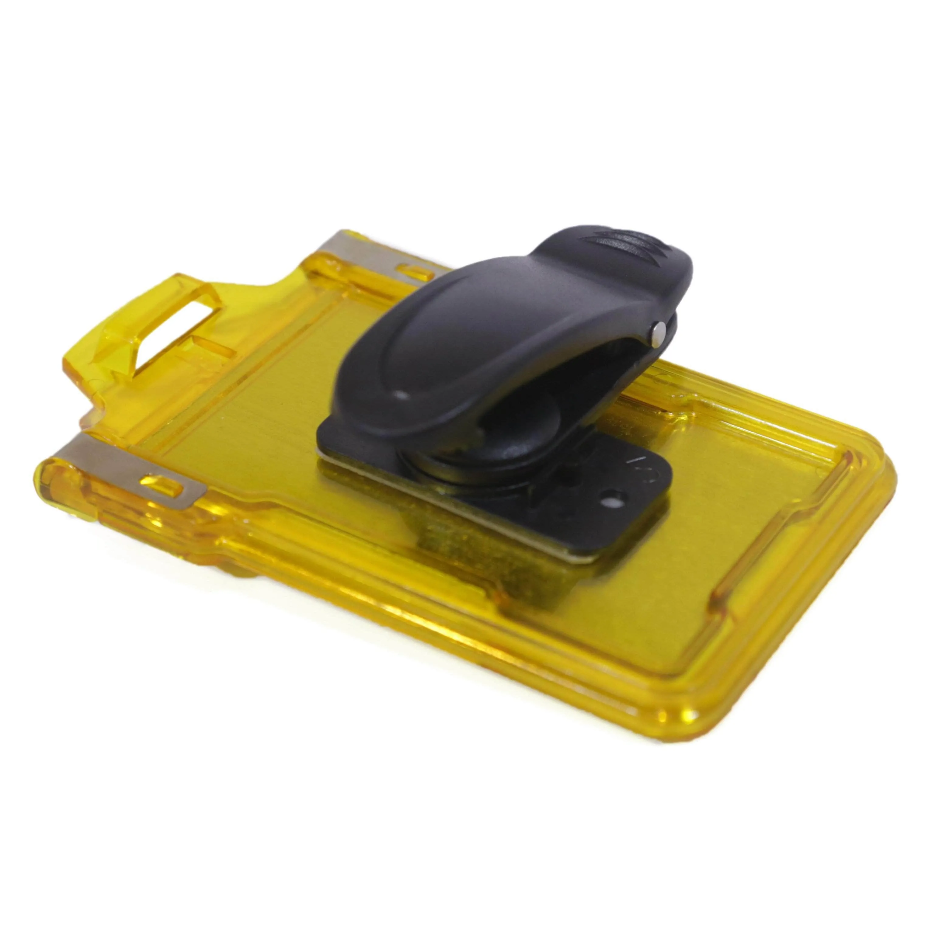 Secure Badge Holder Classic Vertical 1 ID Card Holder With Belt Clip