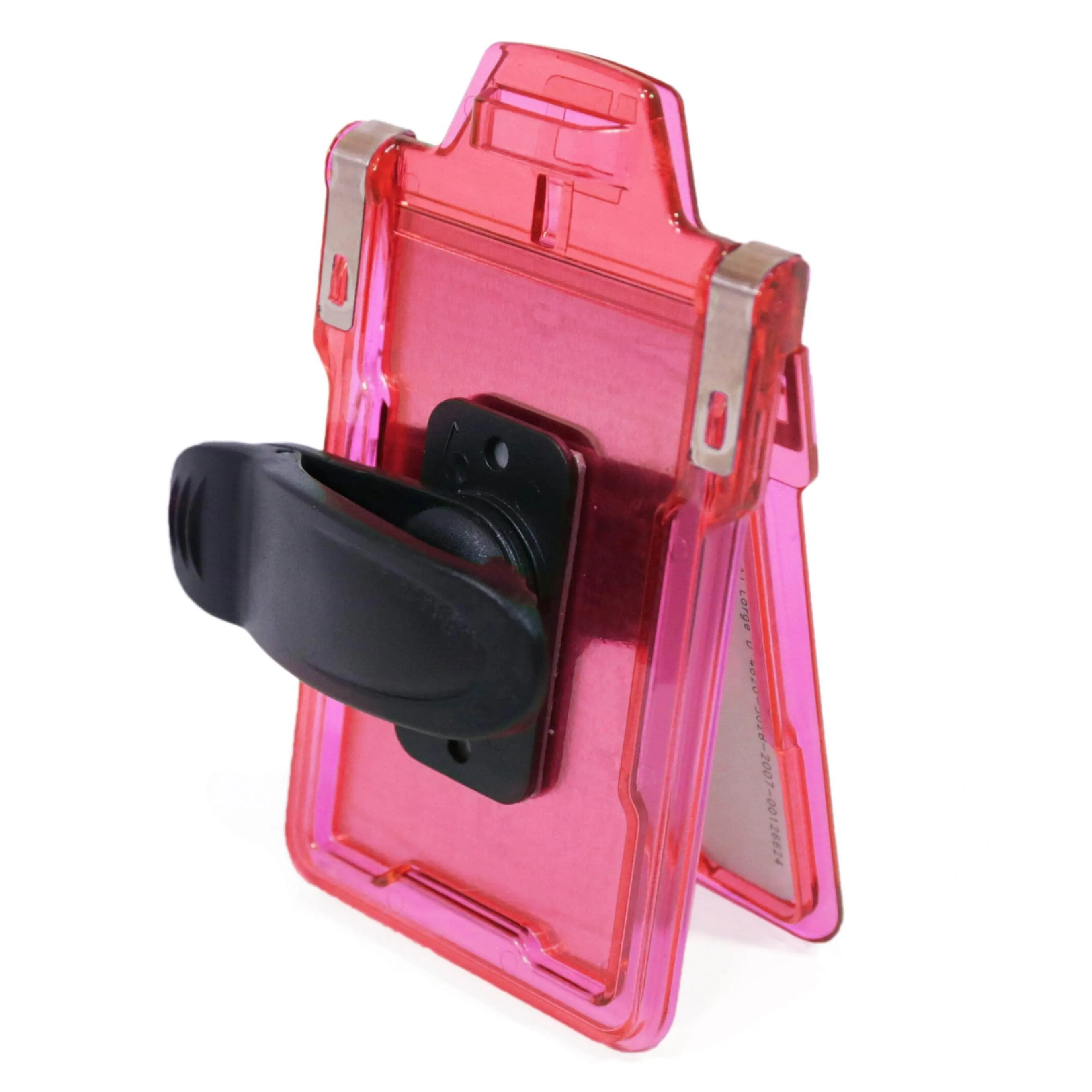 Secure Badge Holder Classic Vertical 1 ID Card Holder With Belt Clip