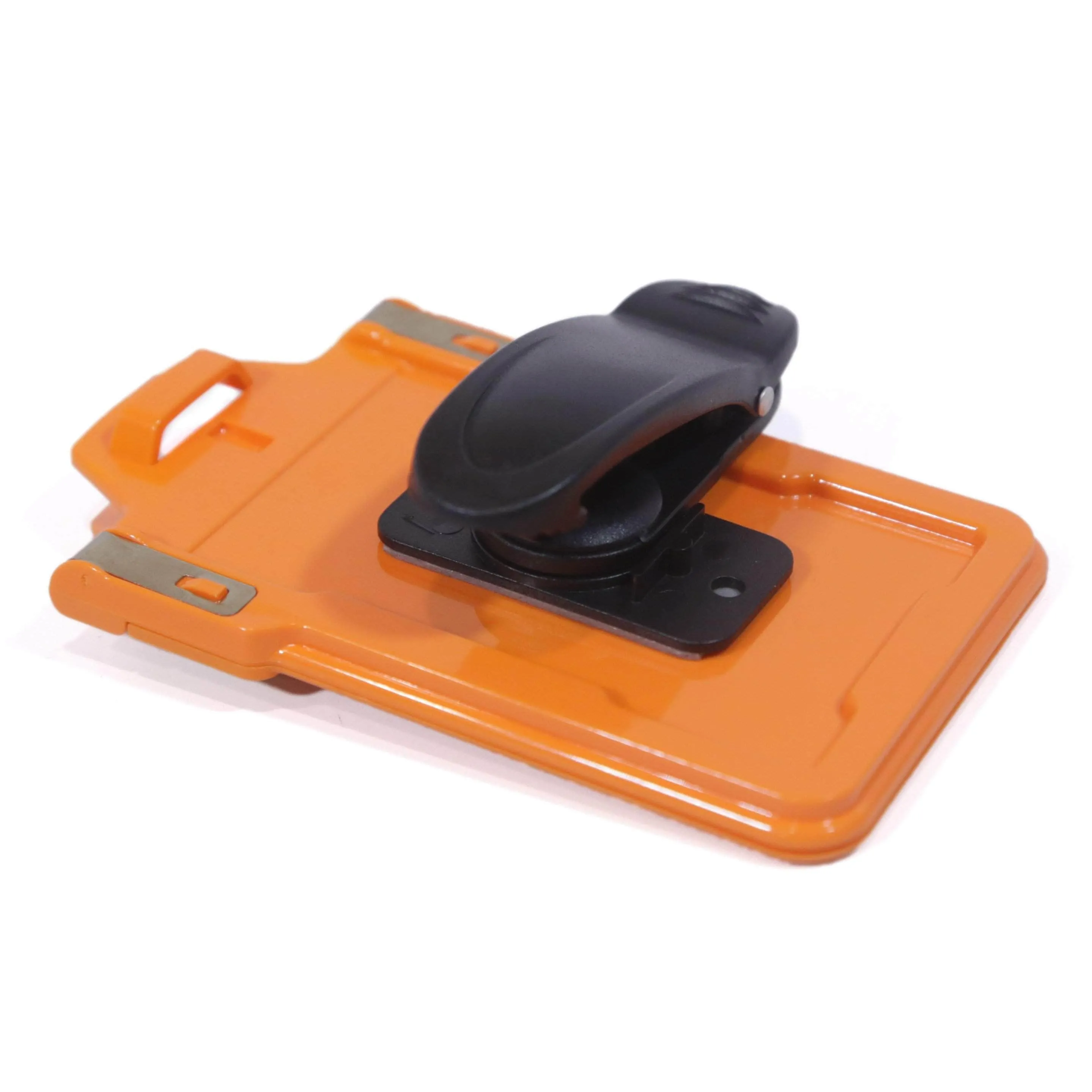 Secure Badge Holder Classic Vertical 1 ID Card Holder With Belt Clip