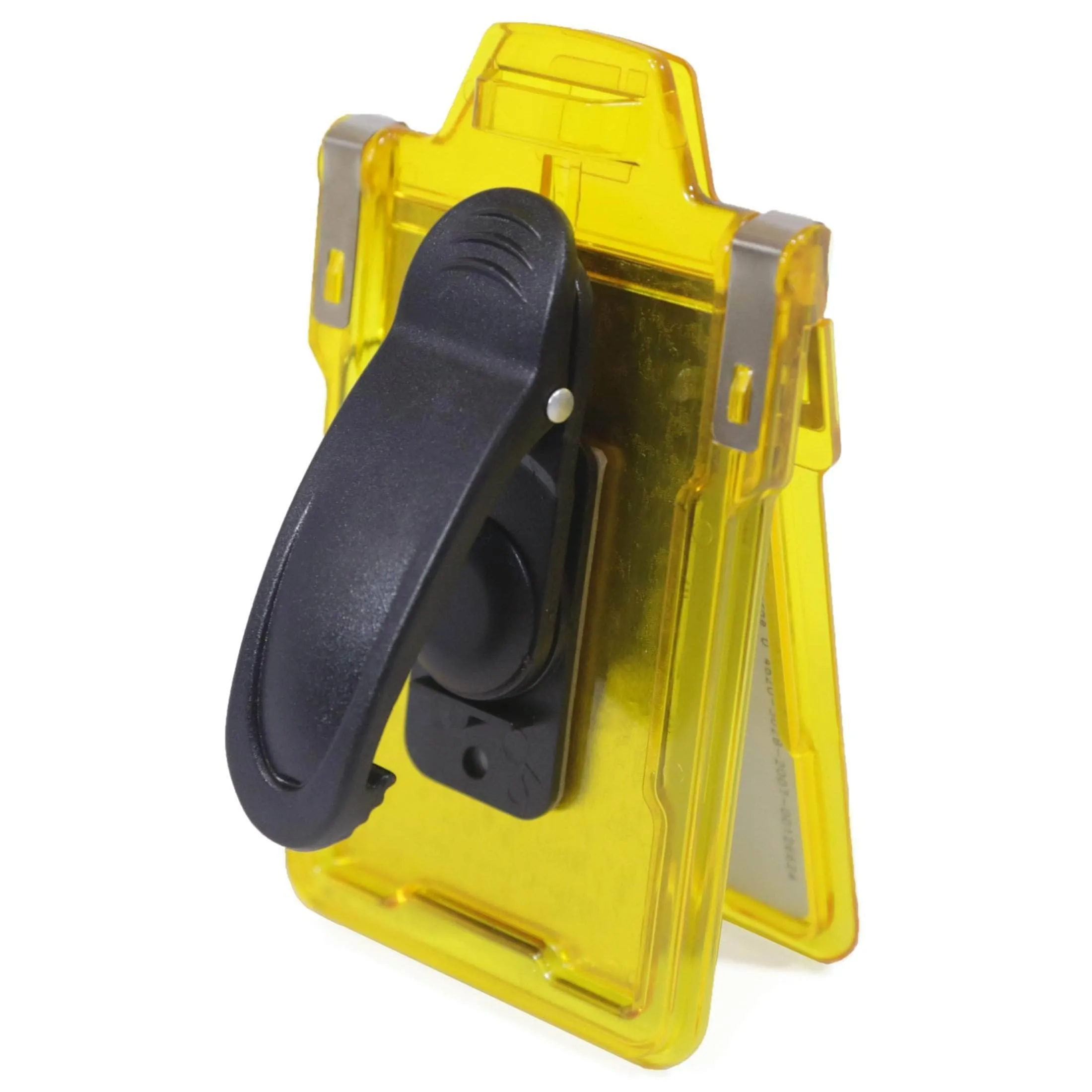 Secure Badge Holder Classic Vertical 1 ID Card Holder With Belt Clip