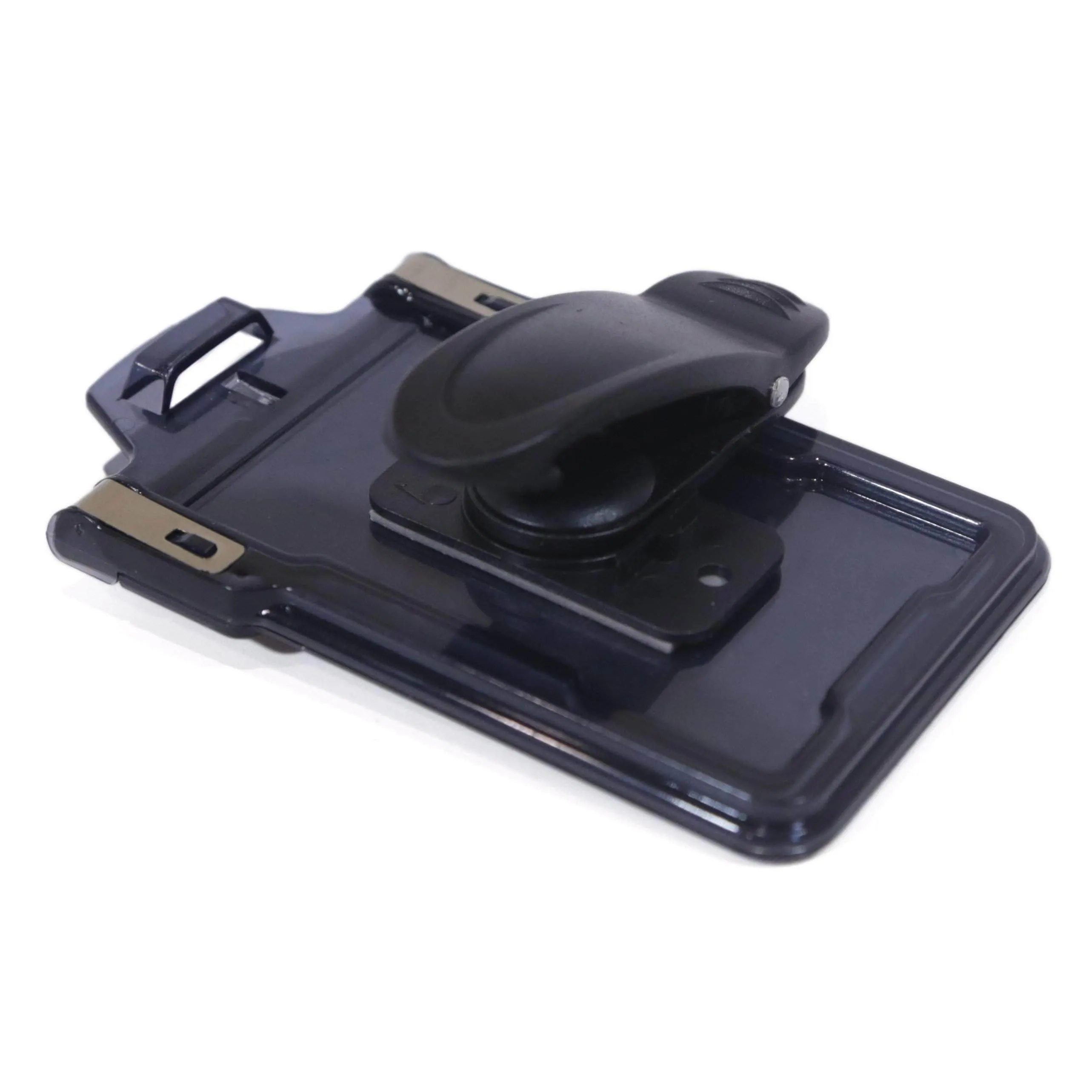 Secure Badge Holder Classic Vertical 1 ID Card Holder With Belt Clip