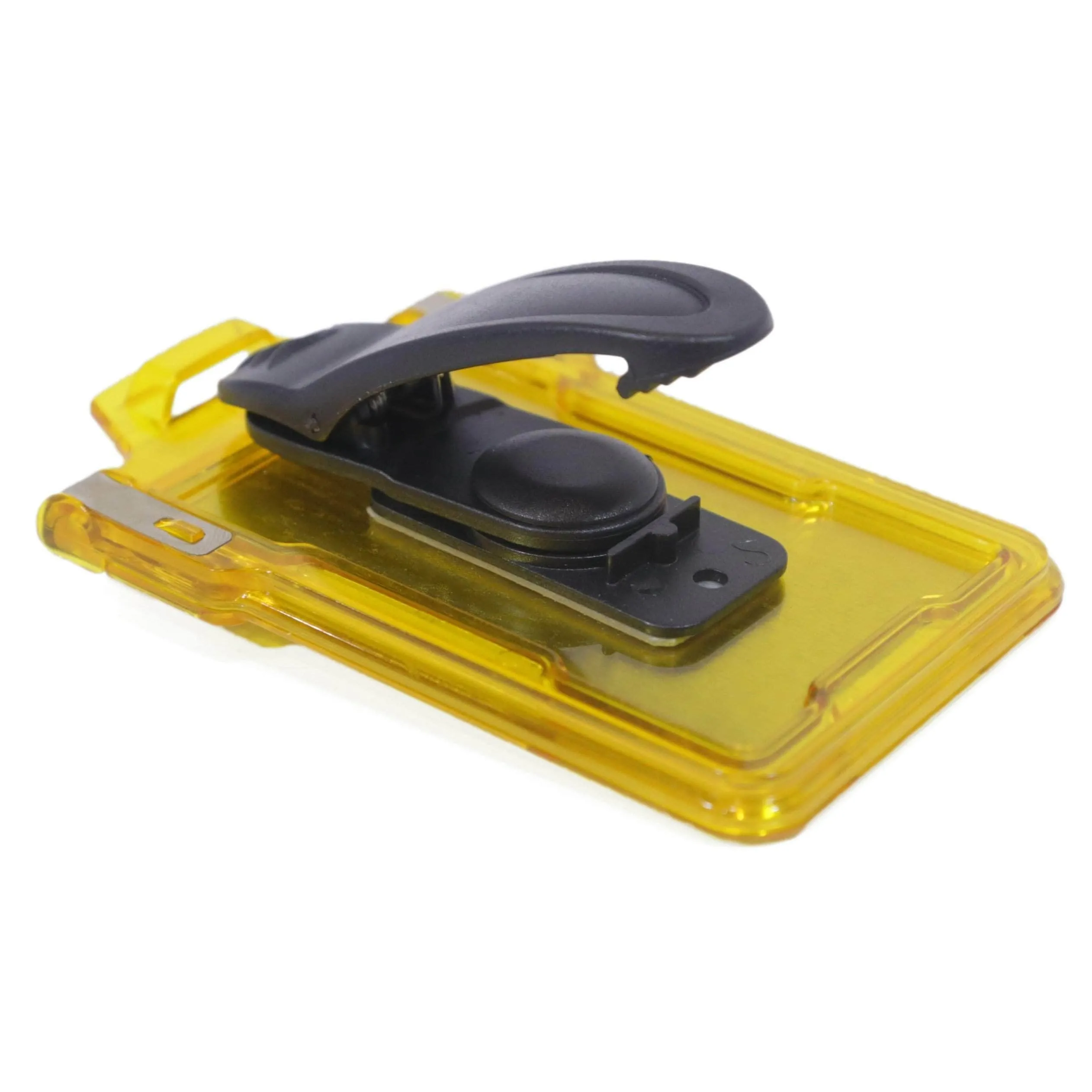 Secure Badge Holder Classic Vertical 1 ID Card Holder With Belt Clip