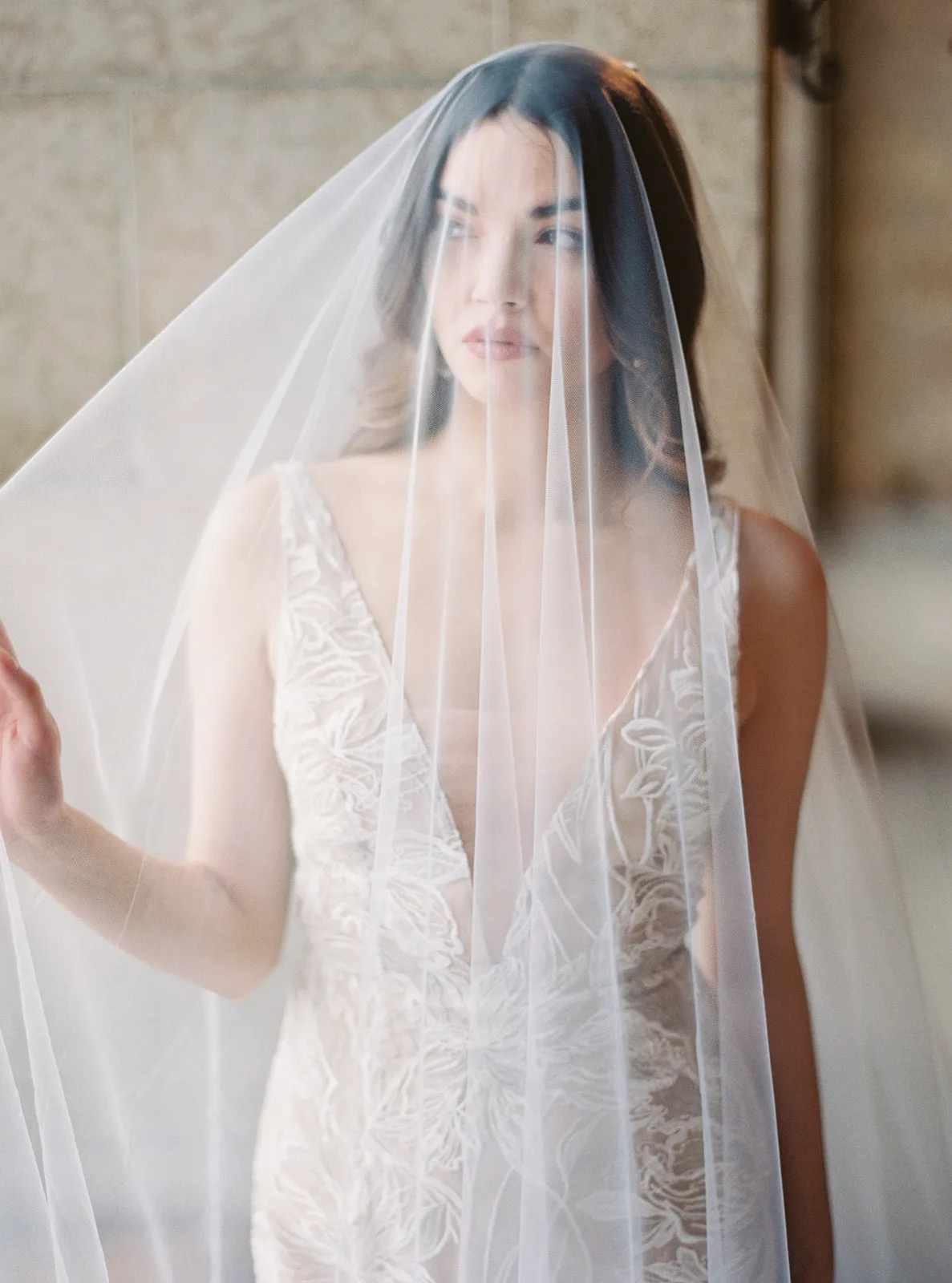 SIERRA | Long Blusher Wedding Veil