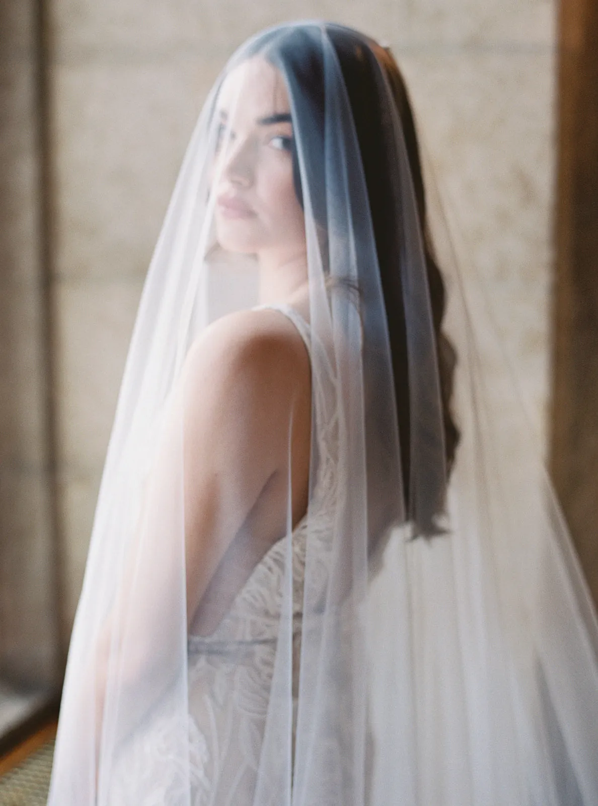 SIERRA | Long Blusher Wedding Veil