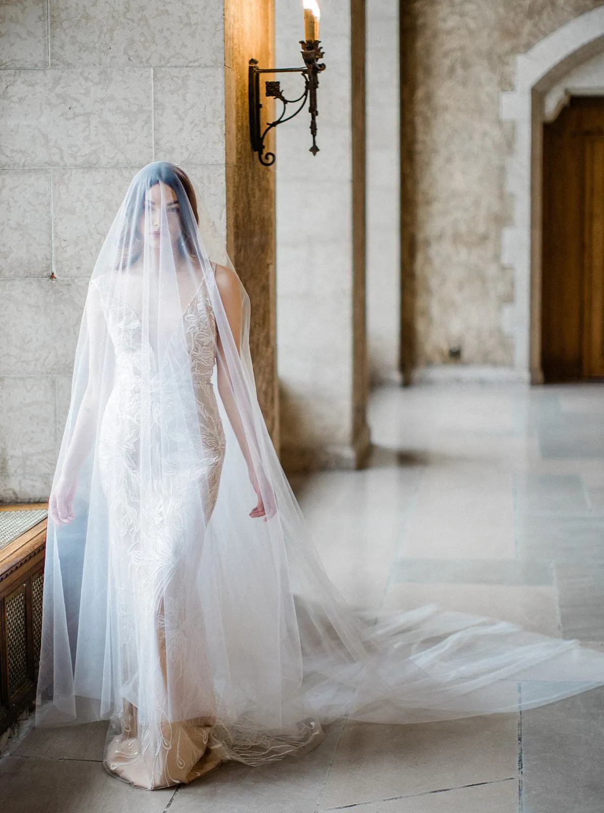 SIERRA | Long Blusher Wedding Veil