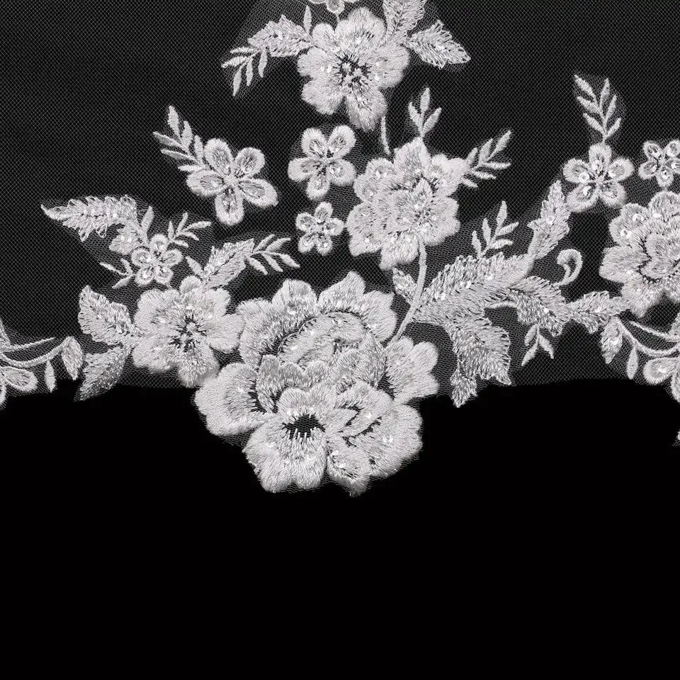 Single Tier Bridal Veil | V2397SF