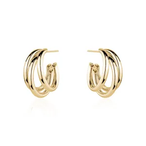 THREE TIER LAYERED BOLD HOOP