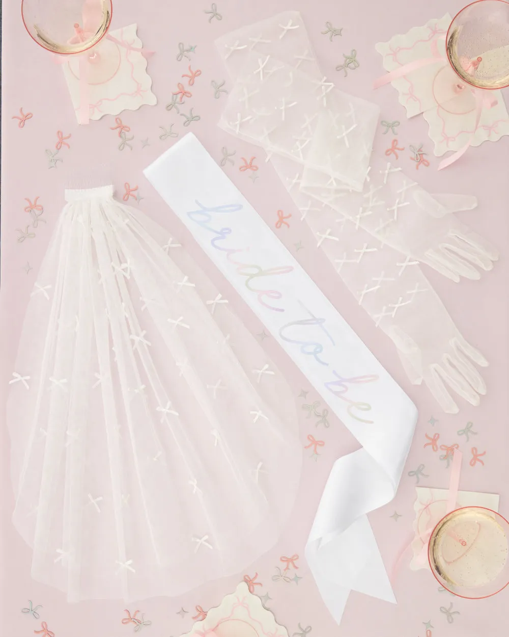 Tying the Knot Pack - sash, veil   gloves