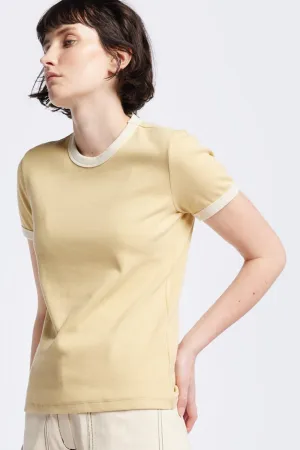 Veil Rib Tee Butter/Ecru Bind