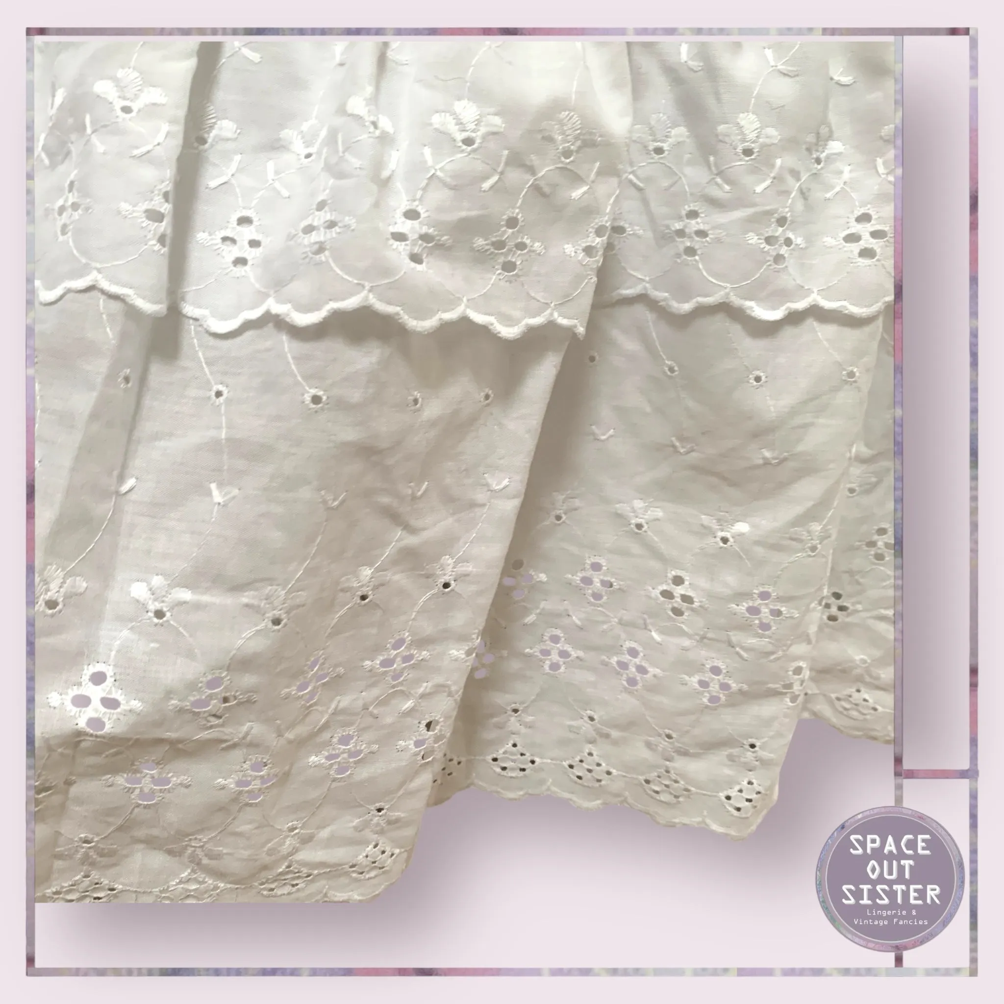 Vintage Cotton Two Tier Petticoat