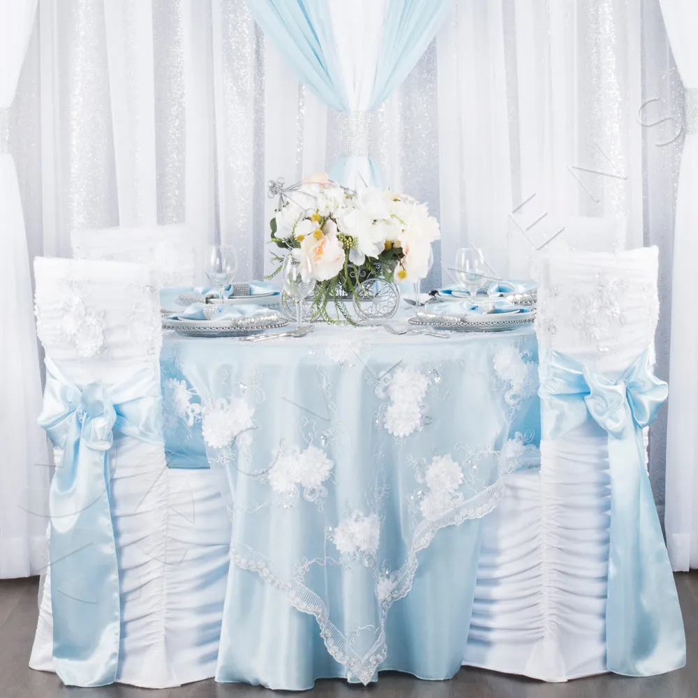 Vintage Veil Chiavari Chair Full Back Cover - White