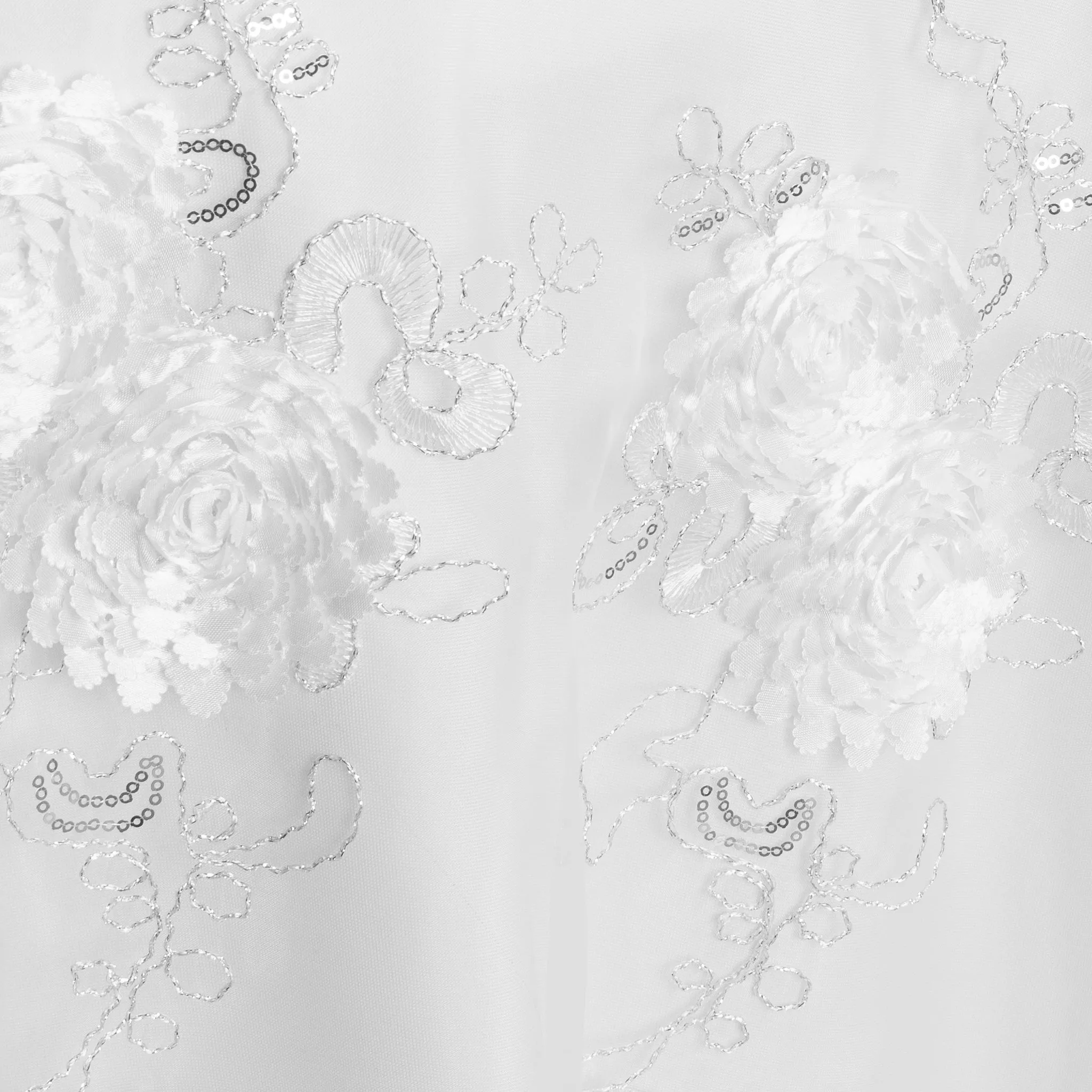 Vintage Veil Chiavari Chair Full Back Cover - White