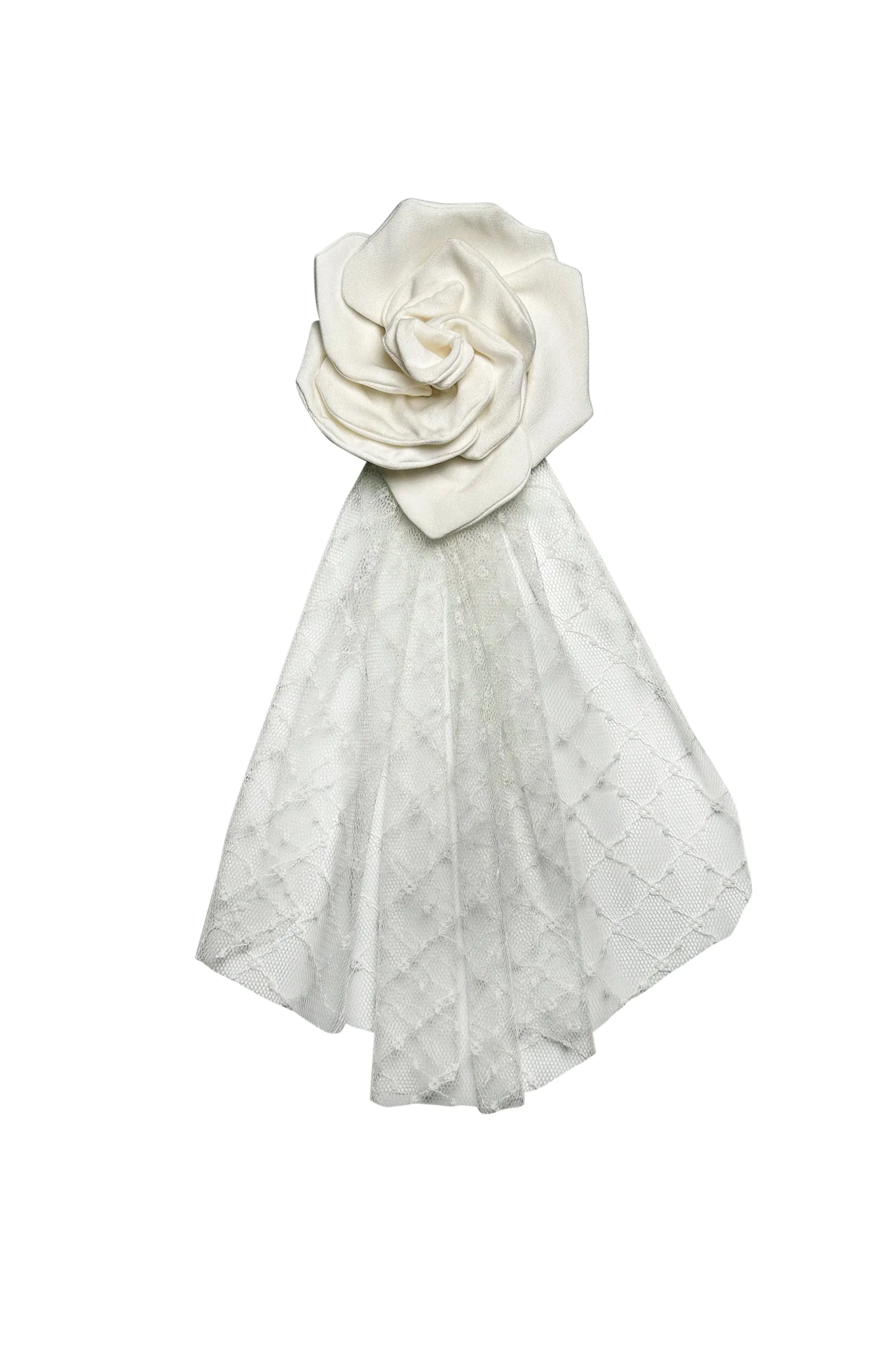 White Rose Hairclip