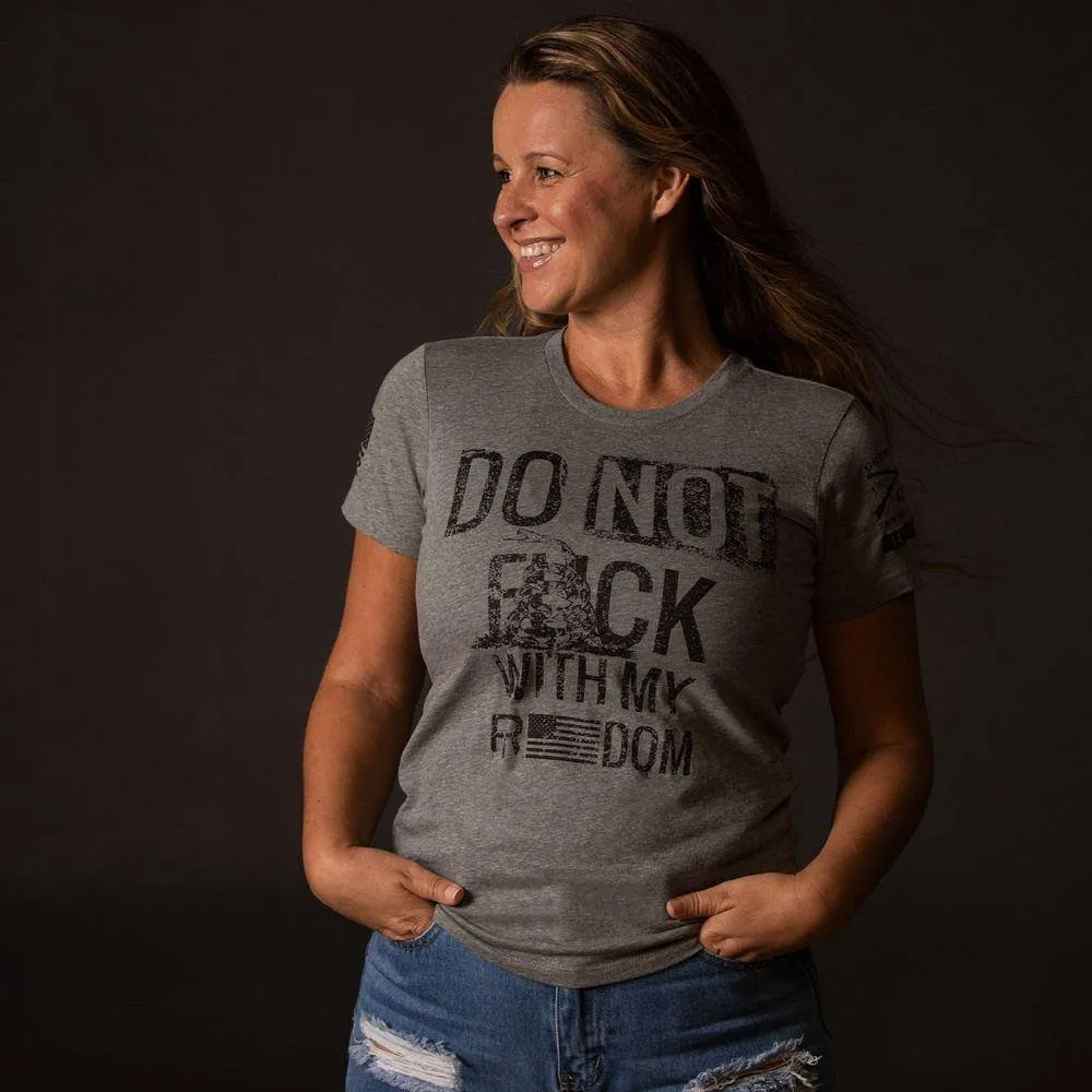 Women's Do Not F*ck With My Freedom Slim Fit T-Shirt